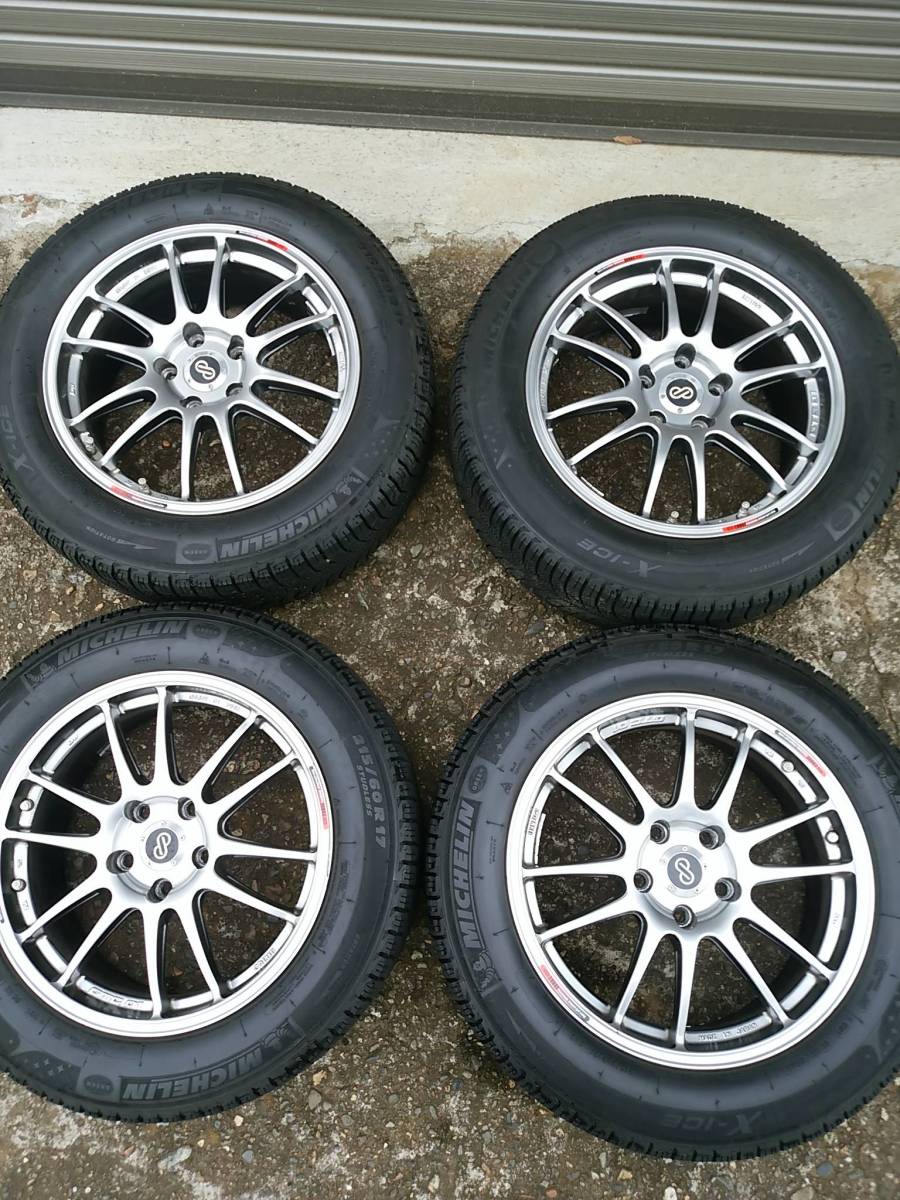 ENKEI　GTC01　１７インチ　7J　5穴　ＰＣＤ　114.3　+45　スタッドレス　　MPV　他　美品　２１５／６０／１７　エンケイ