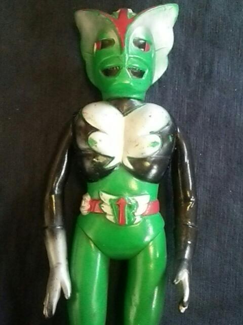 H 当時物 超人バロム1 ソフビ パチモノ メーカー不明 大きさ約21、5  