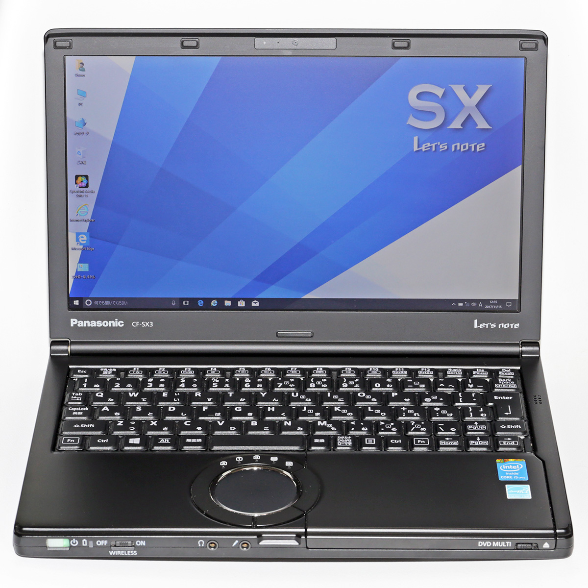 Let's note CF-SX3J37CS (i5-4300U/8GB/SSD128GB/Win10Pro/Win8.1・7可) ブラック 美品