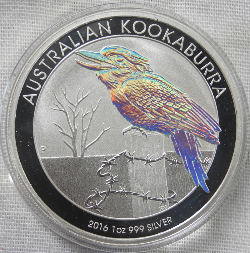 人気セール，人気 オーストラリア 1ドル銀貨 1oz 2016 限定ホログラム仕様 純銀1オンス 翡翠 カワセミ Kookaburra レア(オセアニア)｜売買されたオークション情報、yahooの商品情報をアーカイブ公開 - オークファン オセアニア