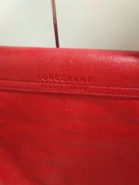 ロンシャン LONGCHAMP バッグ ハンドバッグ レザー レッド 折りたたみ 