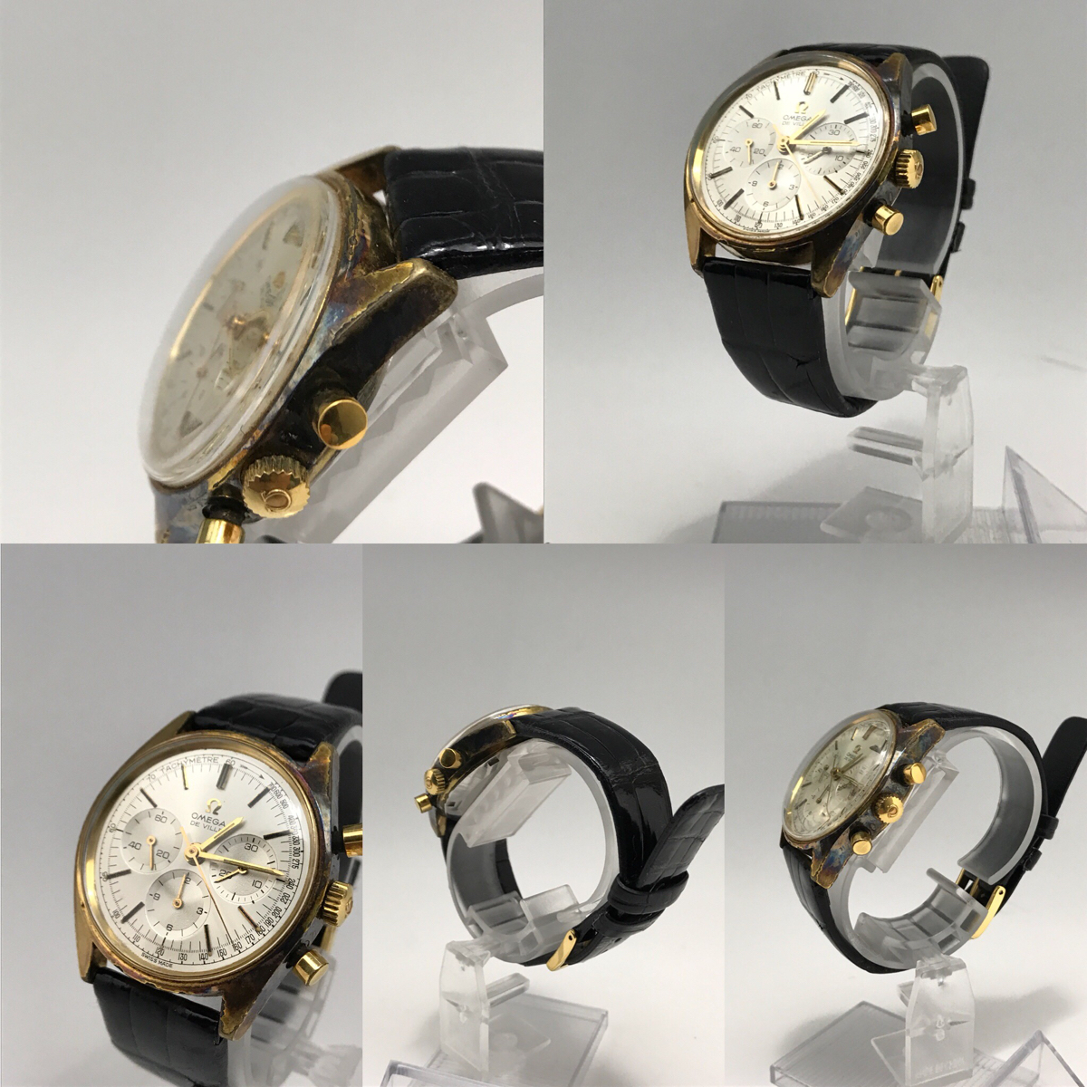 ジャンク オメガ クロノグラフ デビル ベルト社外品 OMEGA オメガ
