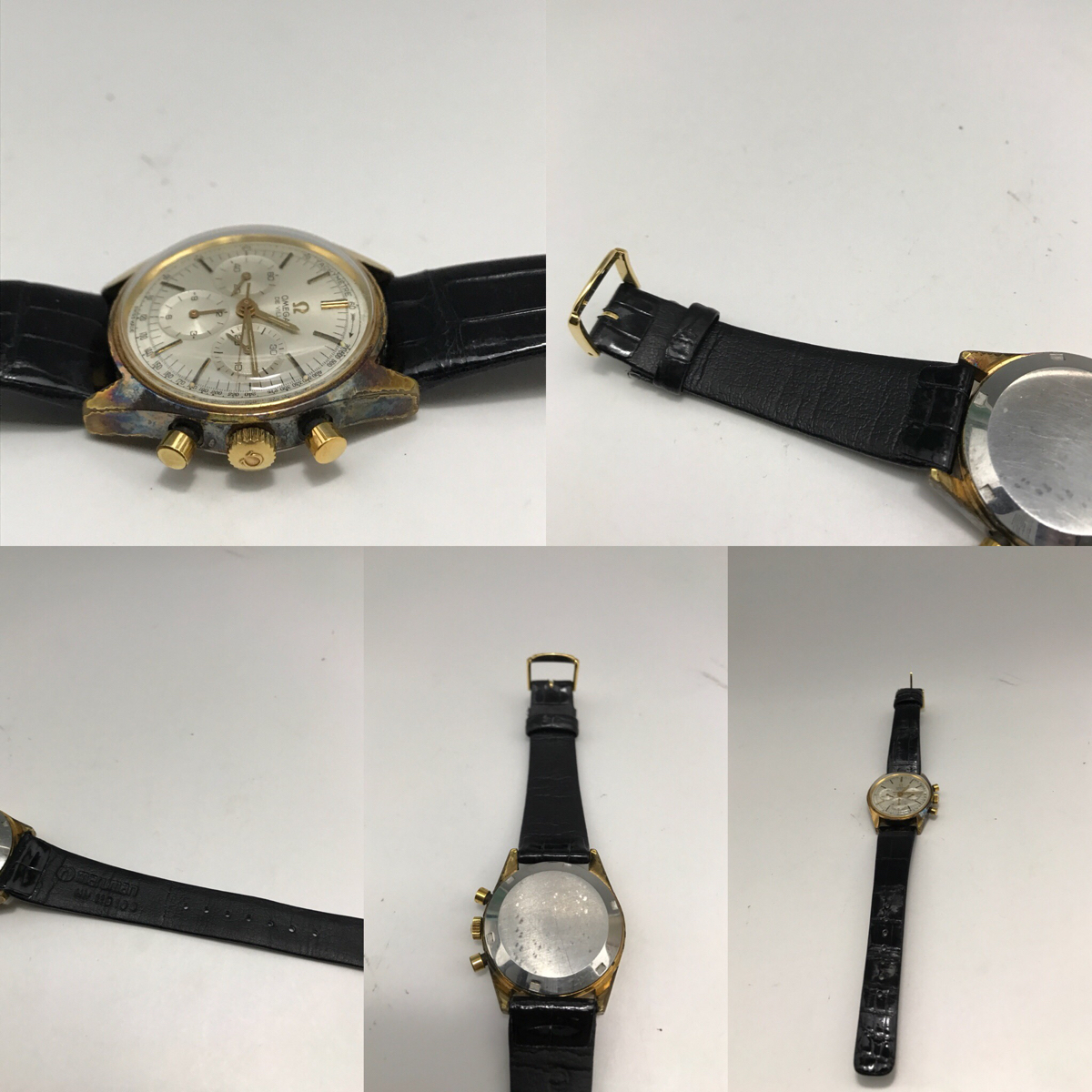 ジャンク オメガ クロノグラフ デビル ベルト社外品 OMEGA オメガ