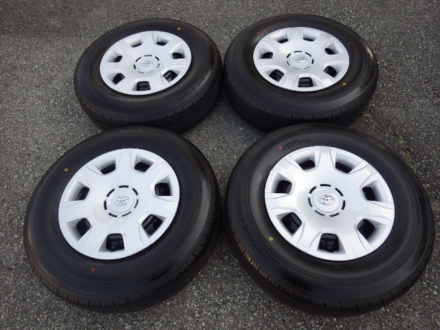 200系ハイエース＃純正鉄チンタイヤセット＃新車外し＃15インチ 【公式