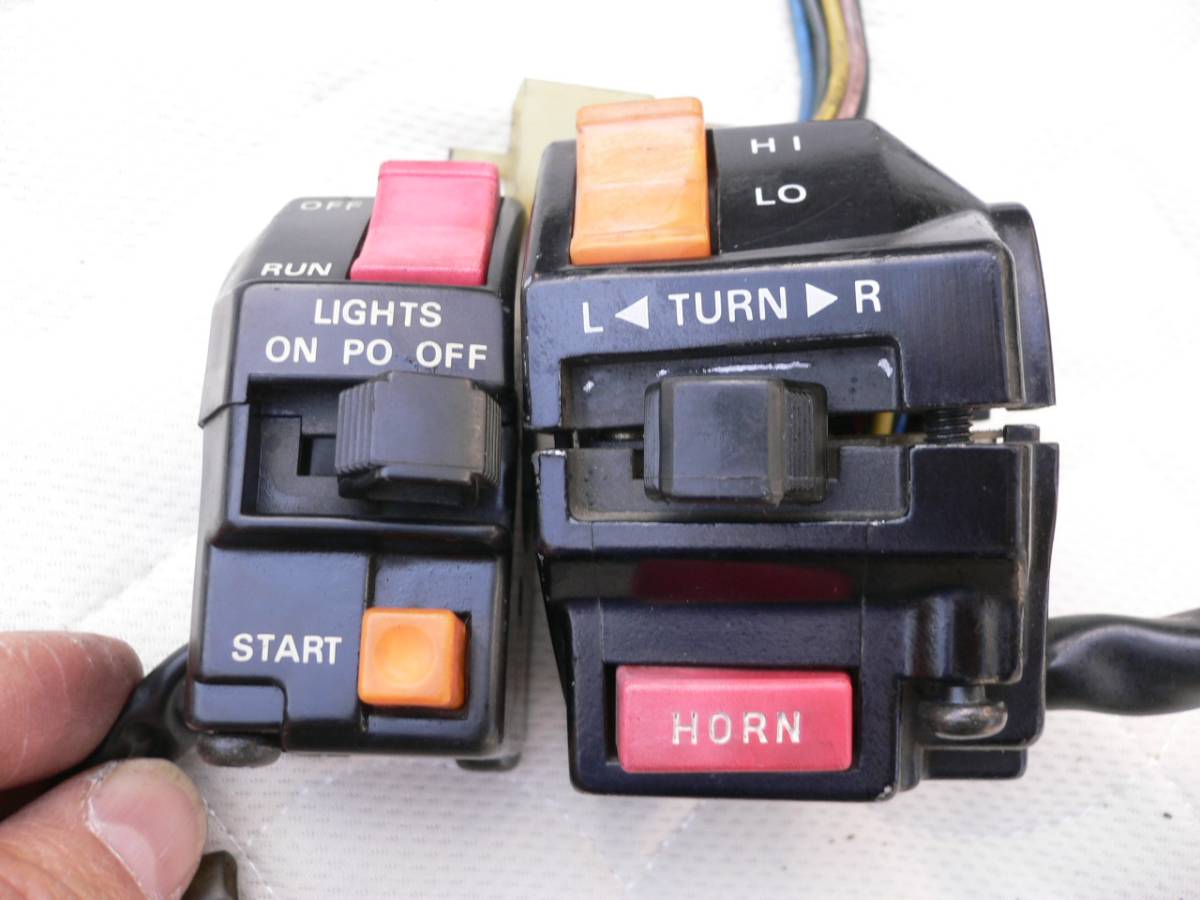 ヤマハFZR750R　OW-01用　純正ハンドルスイッチ　左右セット　当時物