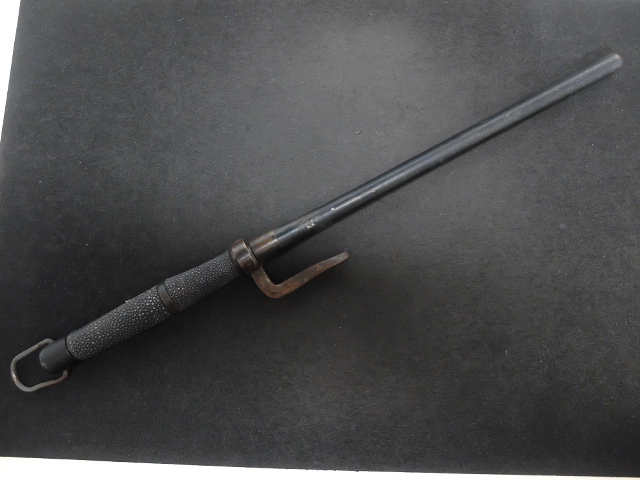 時代物 大型 十手 鮫皮巻 時代十手 柄鮫皮巻 時代十手 柄鮫皮巻 時代十