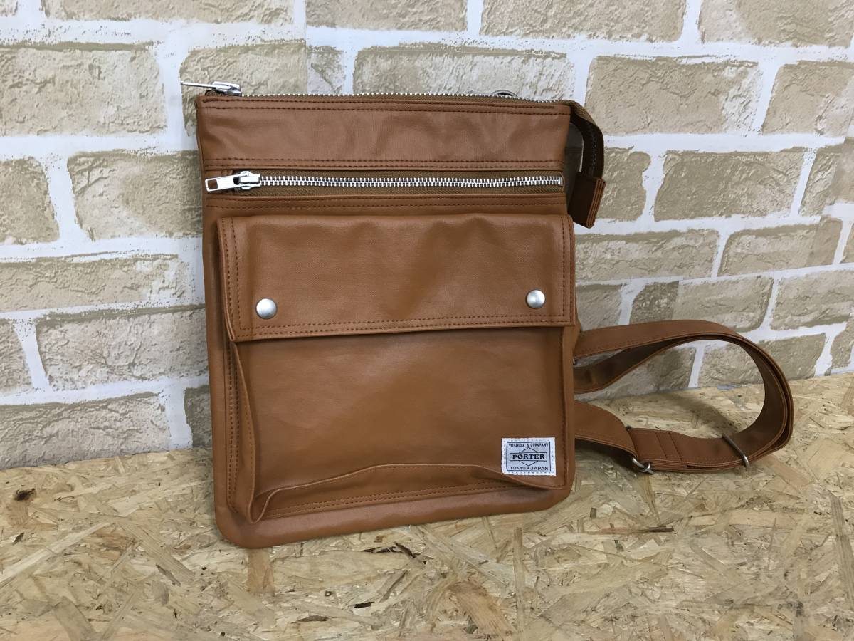 美品】PORTER/ポーター ショルダーバッグ メンズ カバン ライト 