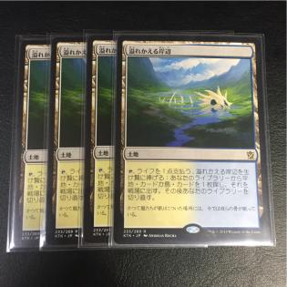 MTG 溢れかえる岸辺 4枚 KTK 日本語版 flooded strand ☆MTG KTK 日本語 溢れかえる岸辺/Flooded Strand 4枚セット☆ 全ての