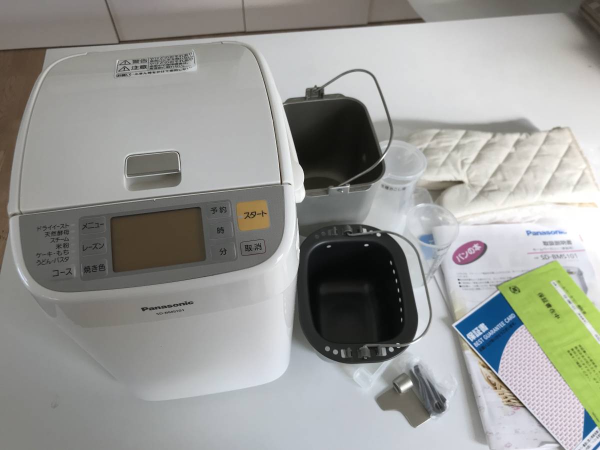 【美品＆動作確認済】Panasonic パナソニック 1斤タイプ ホームベーカリー SD-BMS101_1