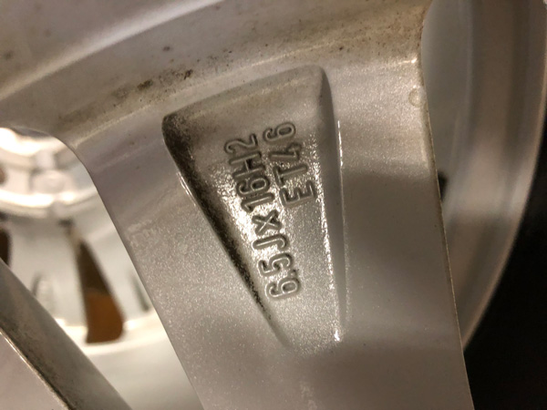 ゴルフ7 Golf ヴァリアント 6.5J×16 純正 ホイール スタッドレス