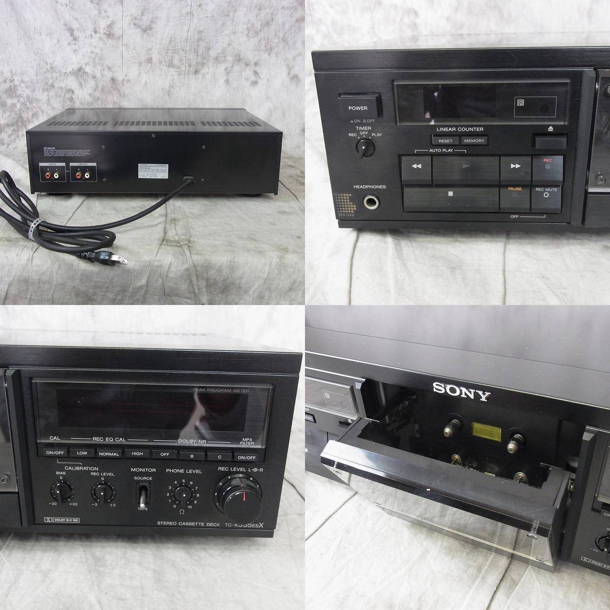 ジャンク】SONY/ソニー カセットデッキ TC-K555ESX 同梱×/UNG SONY TC 