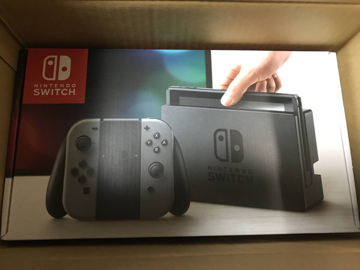 新品]新型 ☆新品 任天堂スイッチ グレー☆Switch 本体☆ Nintendo 