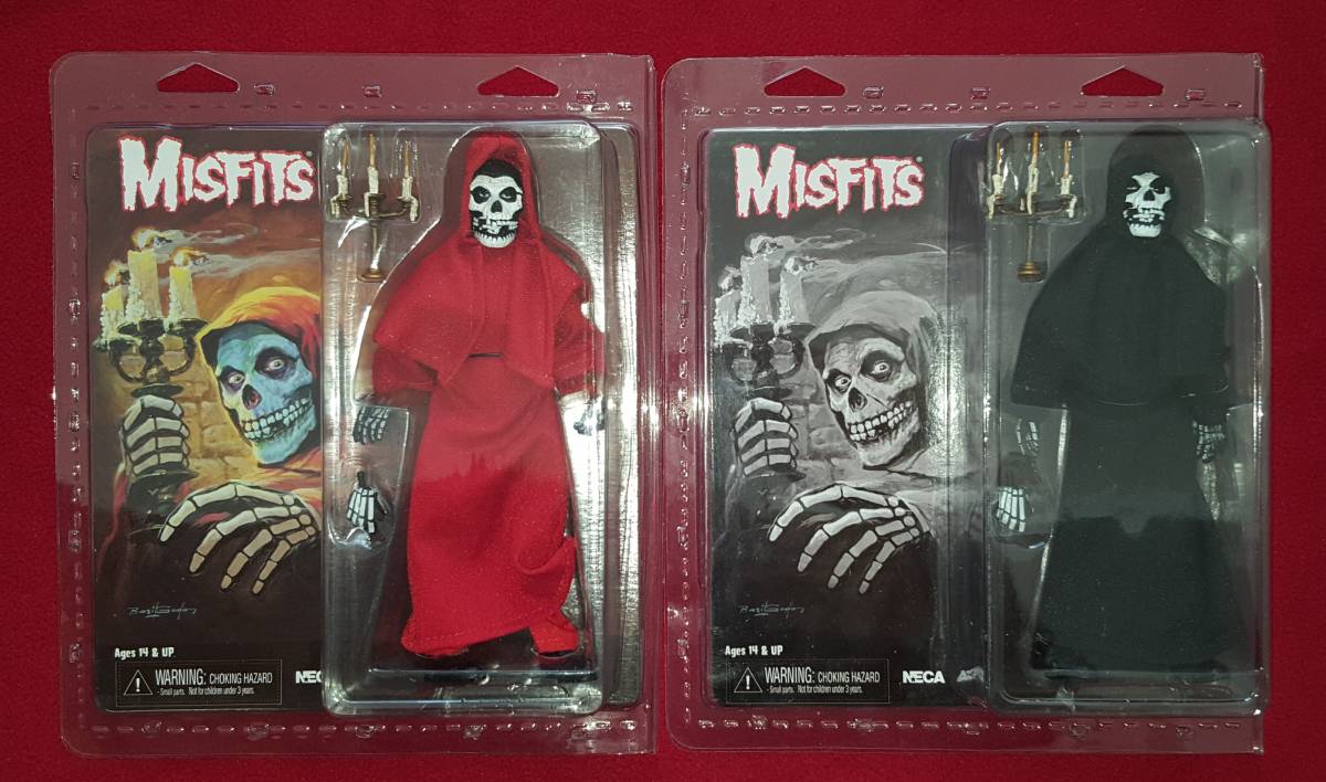 ネカ NECA ミスフィッツ MISFITS ザ・フィーンド クリムゾンゴースト 8インチ アクションドール レッド ブラック 2種セット