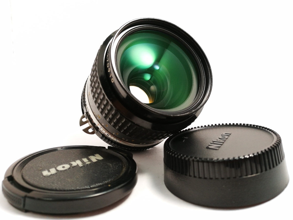 極美品☆ニコン Nikon Ai Nikkor 35mm F2 単焦点 完動♪ #343