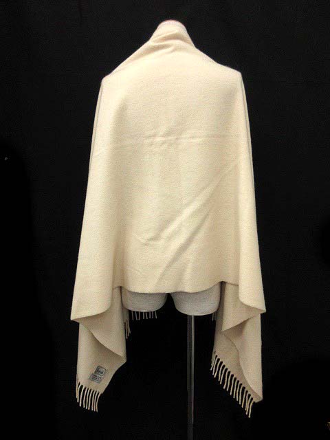 ハロッズ Harrods マフラー ストール 大判 カシミア シルク混 フリンジ 