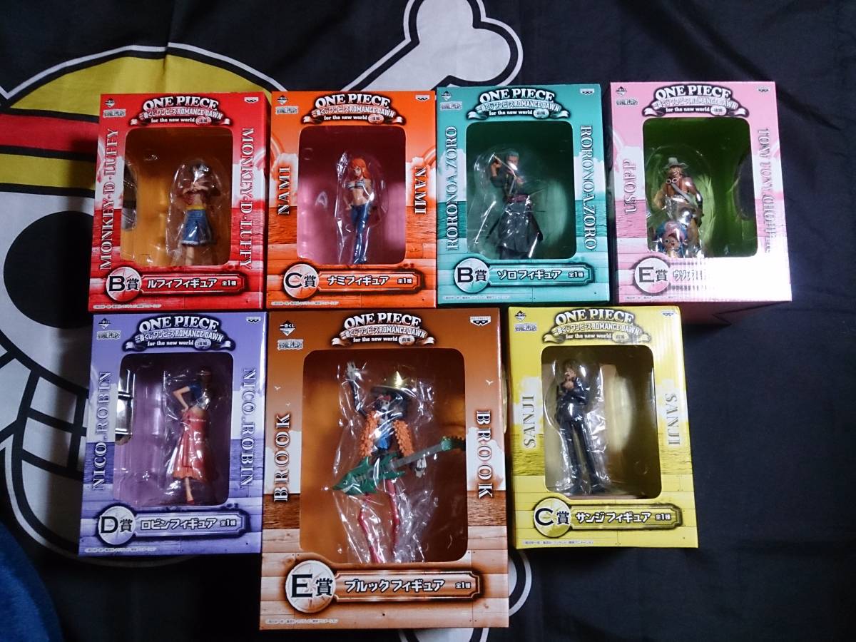 ★一番くじ　ワンピース ROMANCE DAWN 7種 ルフィ/ナミ/ゾロ/ウソップ/ロビン/ブルック/サンジ