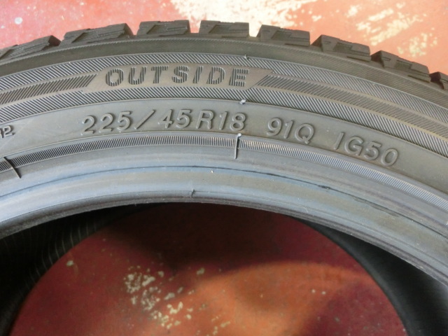 YOKOHAMA iceGUARD iG50 PLUS 255/45R18 2016年製 スタッドレスタイヤ4