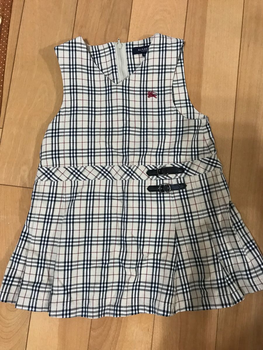 バーバリー チェック柄 ワンピース 巻きスカート風 女の子 キッズ 100サイズ 100 95 104cm 売買されたオークション情報 Yahooの商品情報をアーカイブ公開 オークファン Aucfan Com