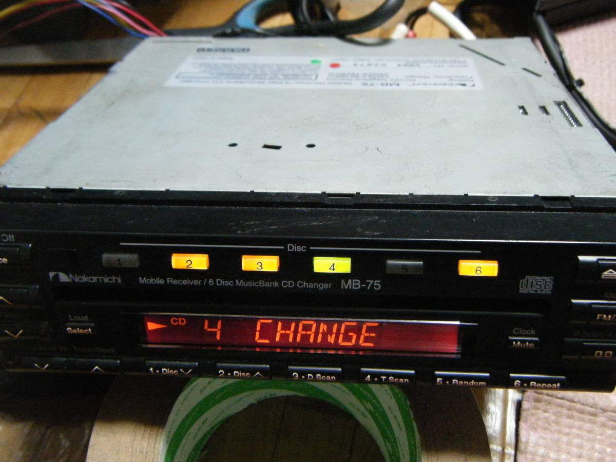 ジャンク Nakamichi MB-75 1DIN 6ディスク CDチェンジャー 6連奏