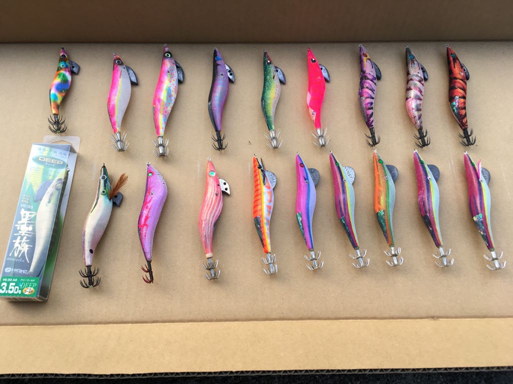 一流メーカーエギ 19本セット （墨族、アオリーQ、FINA、メガバス、ヨーヅリ、オーシャンルーラー、ヤマシタ） アオリーQ® フィンエース - 釣具の総合メーカー デュエル