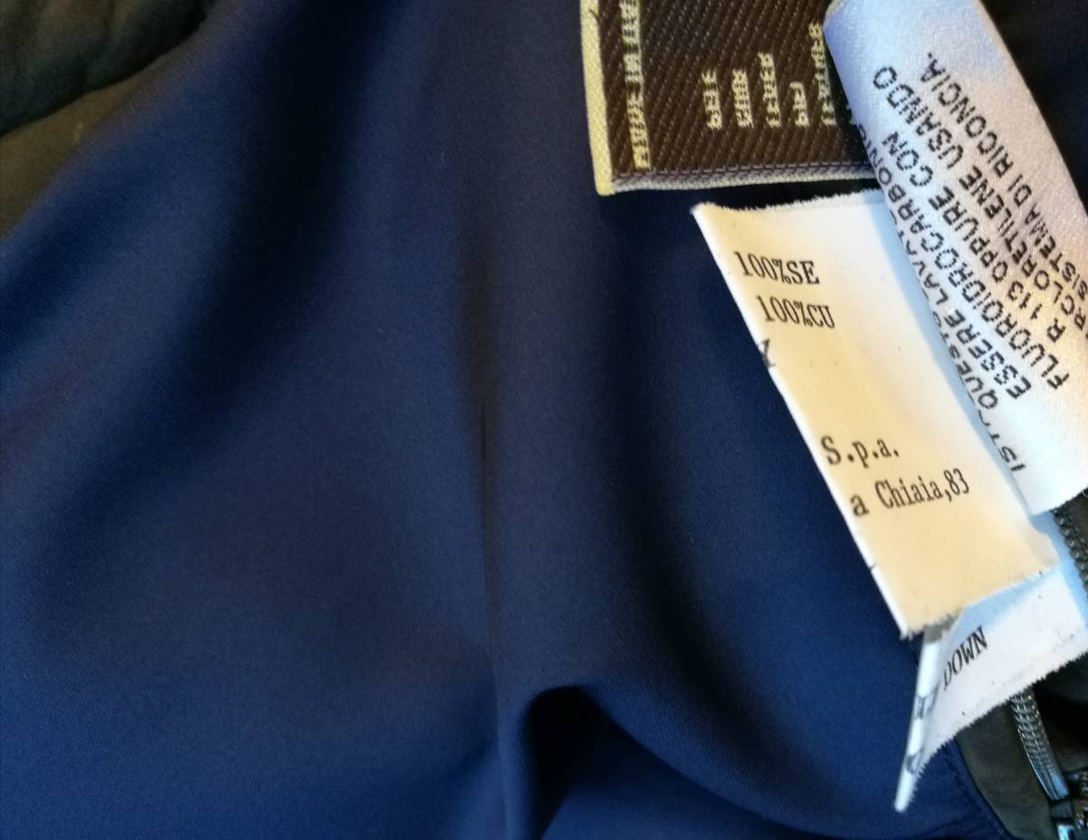 Kiton 総 レザー グース ダウン ジャケット 50 裏地 シルク | アット 