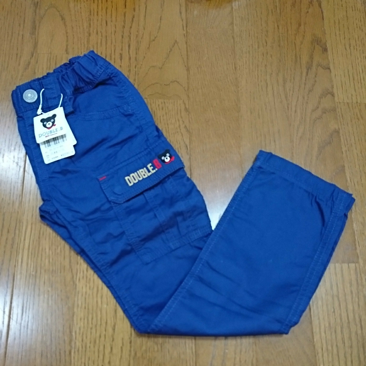 ダブルB B ダブルビーくま MIKI デニムパンツ120ロールアップ ジーンズ 