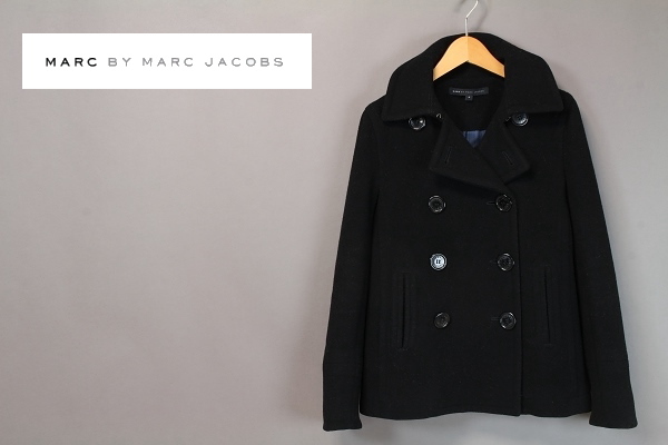 マークジェイコブス JACOBS pコートの通販 - MARC ピーコート 黒 
