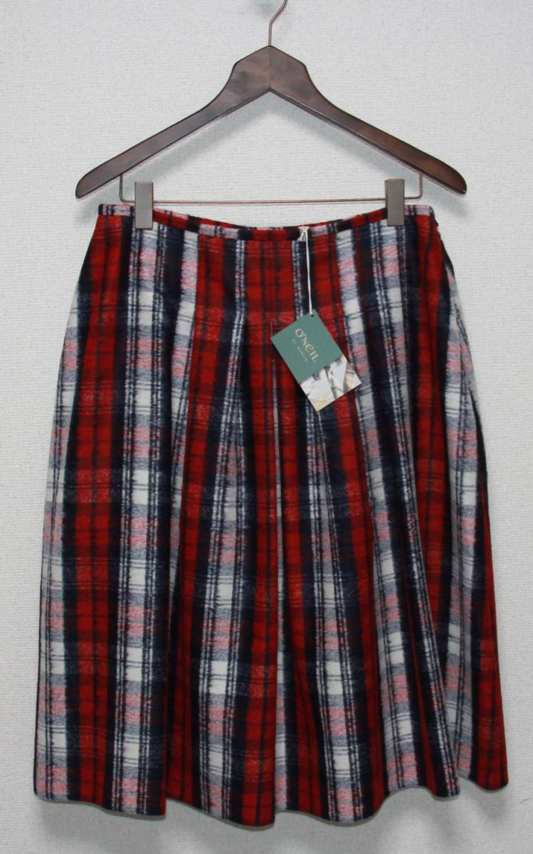スピック＆スパン取扱い☆オニールオブダブリン ソフトプリーツスカート UK10/S-M☆新品未使用タグ付き O'NEIL of DUBLIN