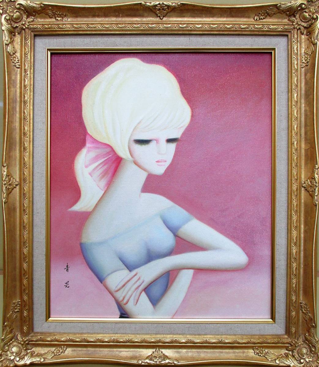 作者不明 作品 抽象画的な 油彩画作品です D101