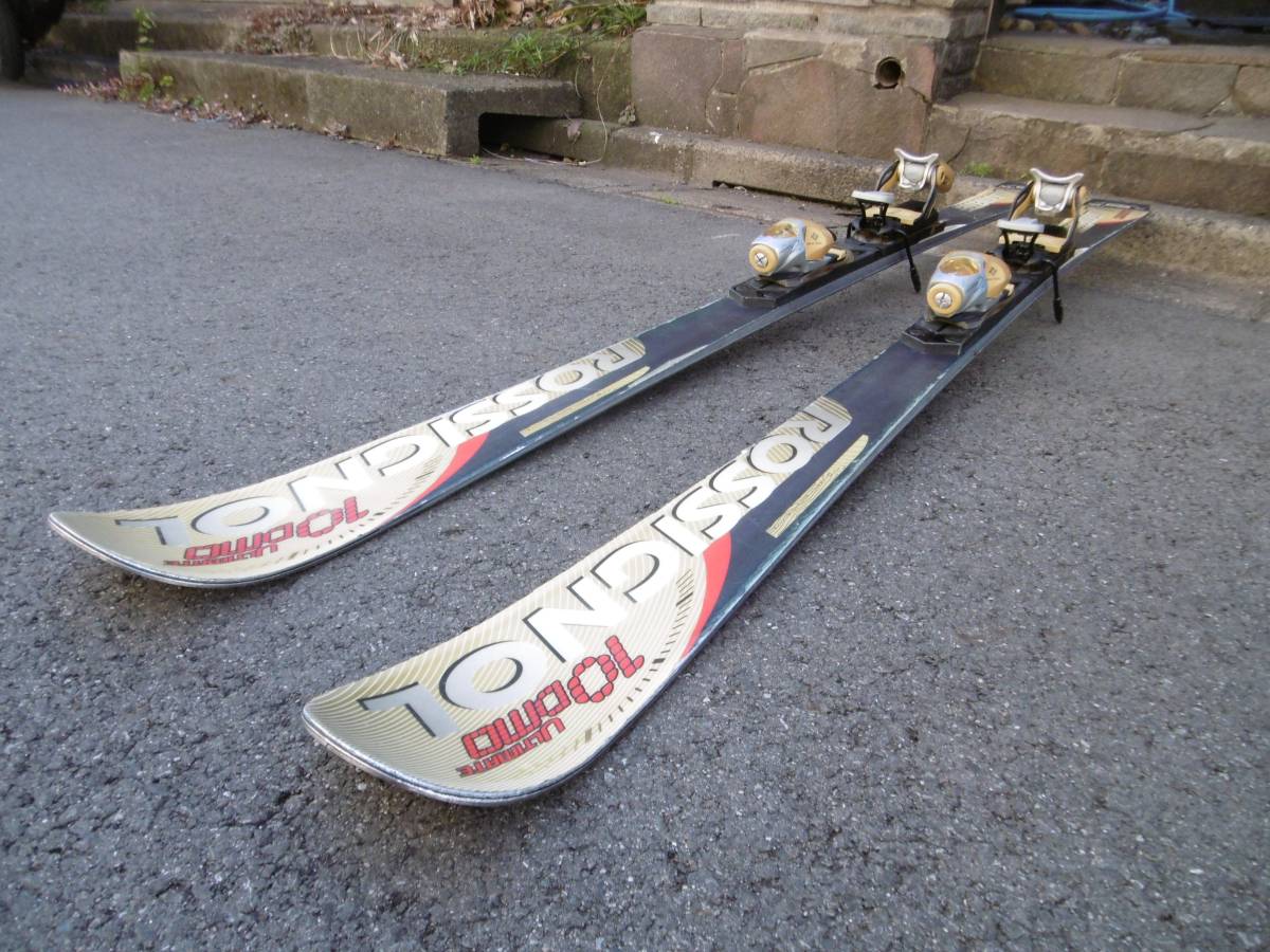 7-56 ROSSIGNOL スキー板 ULTIMATE 10 DMO 165cm 117/65/104mm ビンディング ROSSIGNOL POWER120 28.5-34.5cm 中古！