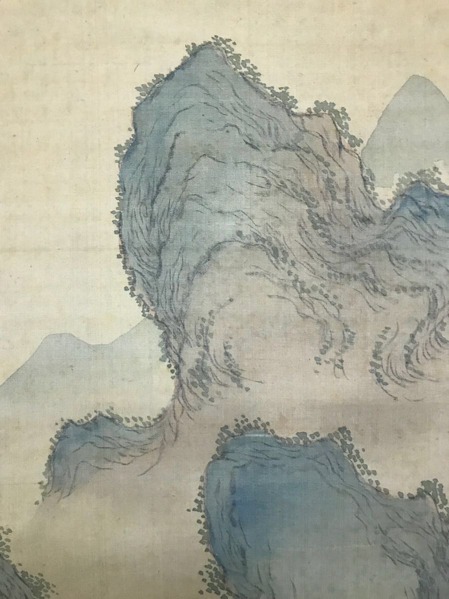 中国古美術 明時代 仇英作款 仕女図 三尺 絹本 掛け軸 巻き物 書画 唐物 中国古美術 明時代 仇英作款 仕女図 三尺 絹本 掛け軸 巻き物 書画 唐