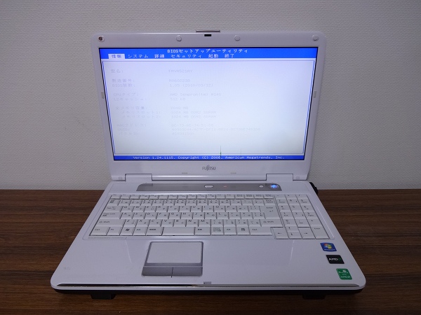 ○【ジャンク品】FUJITSU LIFEBOOK AH520/1A y1189 FUJITSU LIFEBOOK