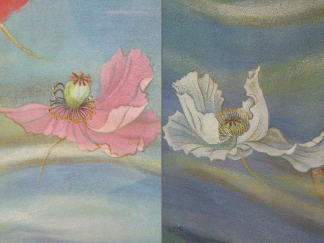 3り12★ 油絵 文周 作(春を呼ぶ) オイルランプと花 額装 | Oil Time 油絵 絵画 絵画教室アトリエ・バンビーノ