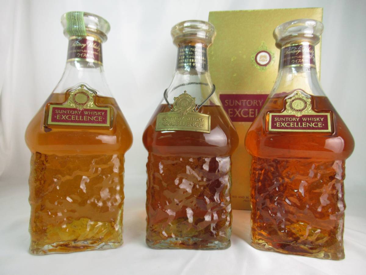 サントリー エクセレンス SUNTORY WHISKY EXCELLENCE 3本セット 80周年