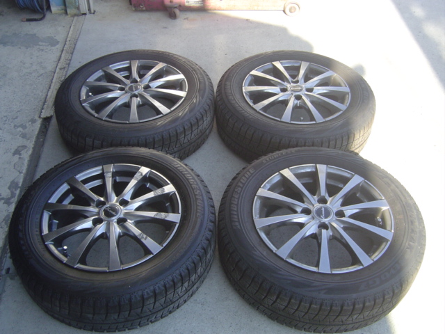 バリ山良品！185/65R15 ブリジストン　レボＧＺ　15年製　100×４穴 5.5J＋43　4本セット