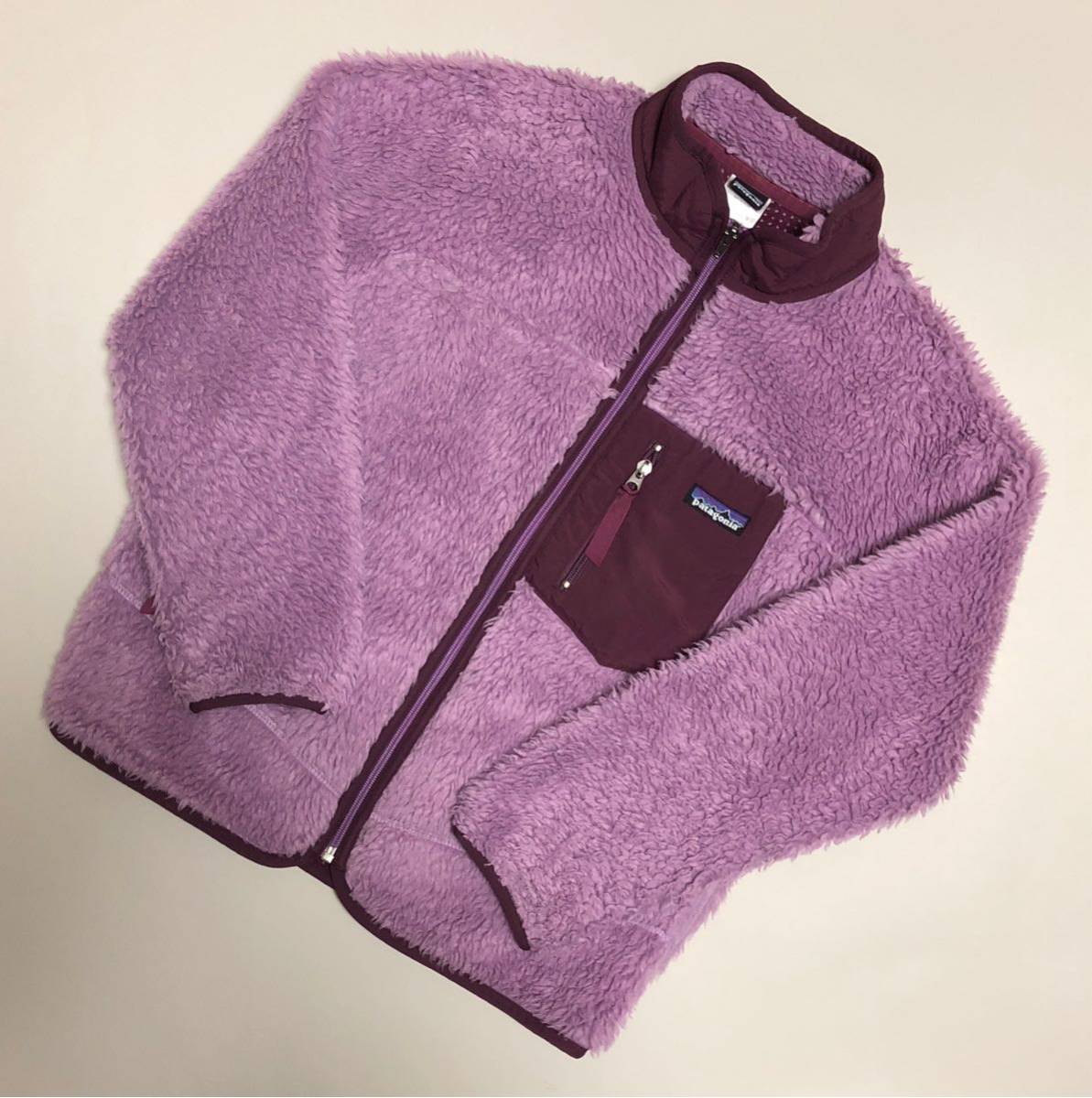 patagonia パタゴニア レトロX キッズL レディスS-M程 パープル 紫 