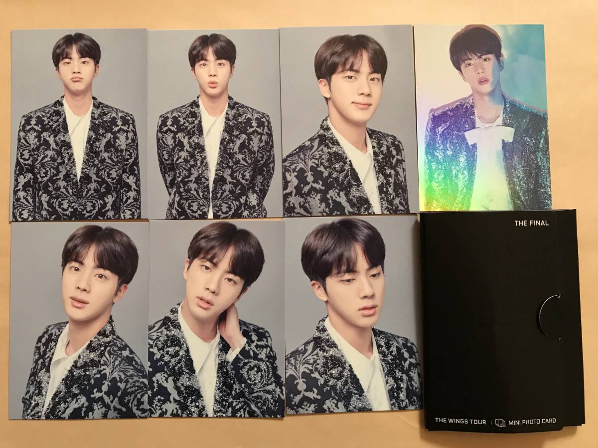 防弾少年団 BTS WINGS FINAL TOUR ソウルコン ミニフォト トレカ JIN ジン コンプ レアカード 付き