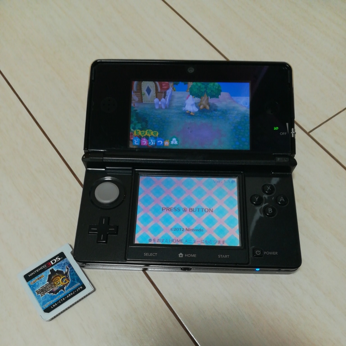Nintendo 3DS クリアブラック 本体 動作確認済み