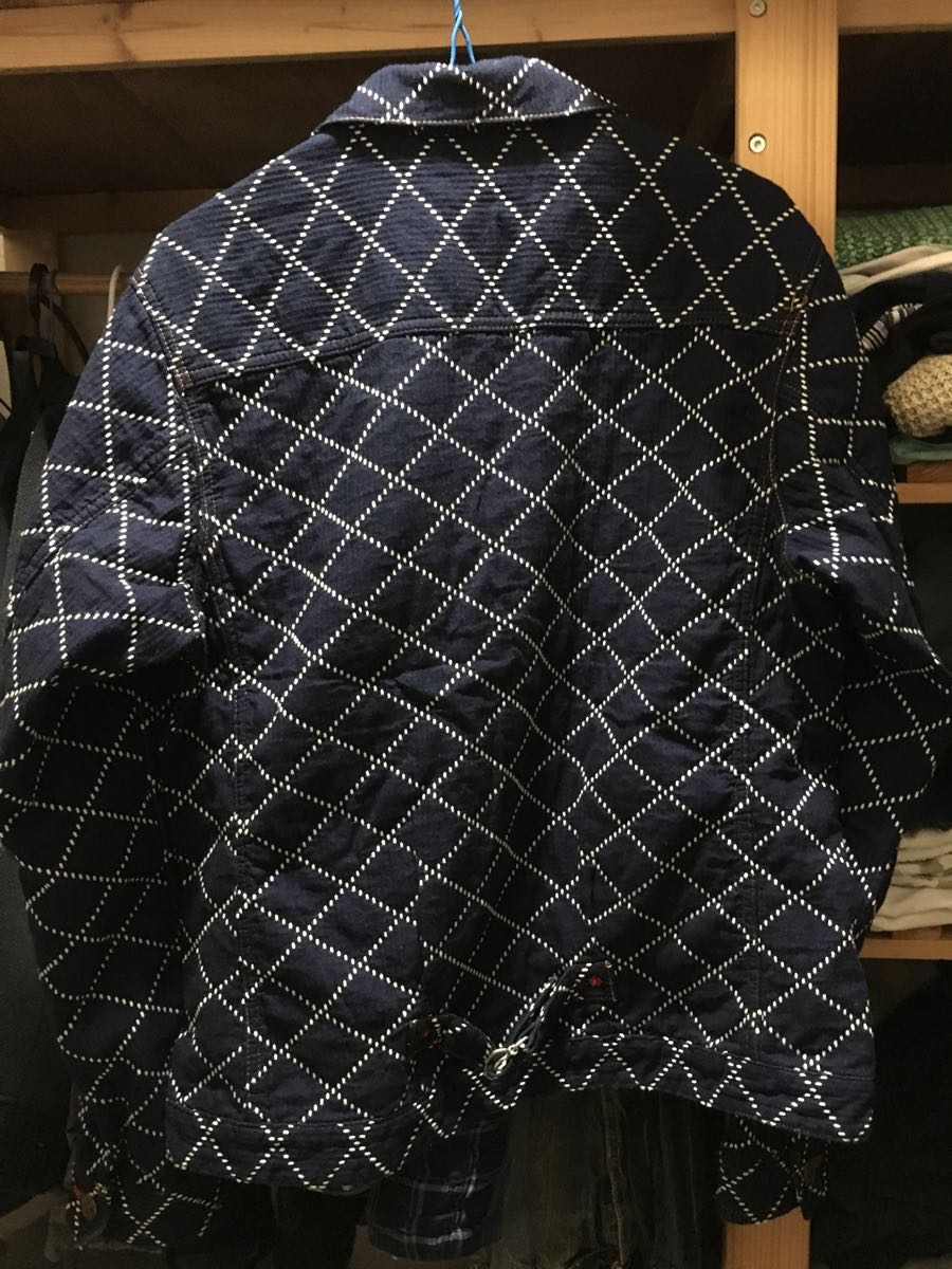 ETERNALエターナル ジャケット サイズM インディゴ 新品未使用 定価24840円 検)デニム Gジャン 和 ブルー インディゴ&frasl;デッキジャケット&frasl;38&frasl;コットン&frasl;IDG &frasl; ETERNAL(エターナル) エターナル ユーズド アウター