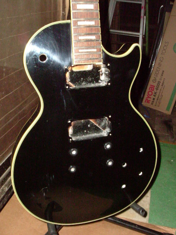 Epiphone Les Paul Custom 型番不明 抜け殻 ジャンク. パーツ ギター