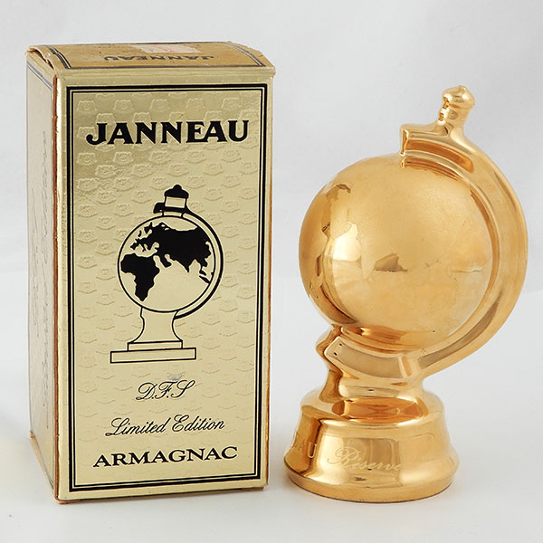 未開栓 古酒◇ジャノー/JANNEAU 地球儀 【ミニボトル】 ゴールド 50ml