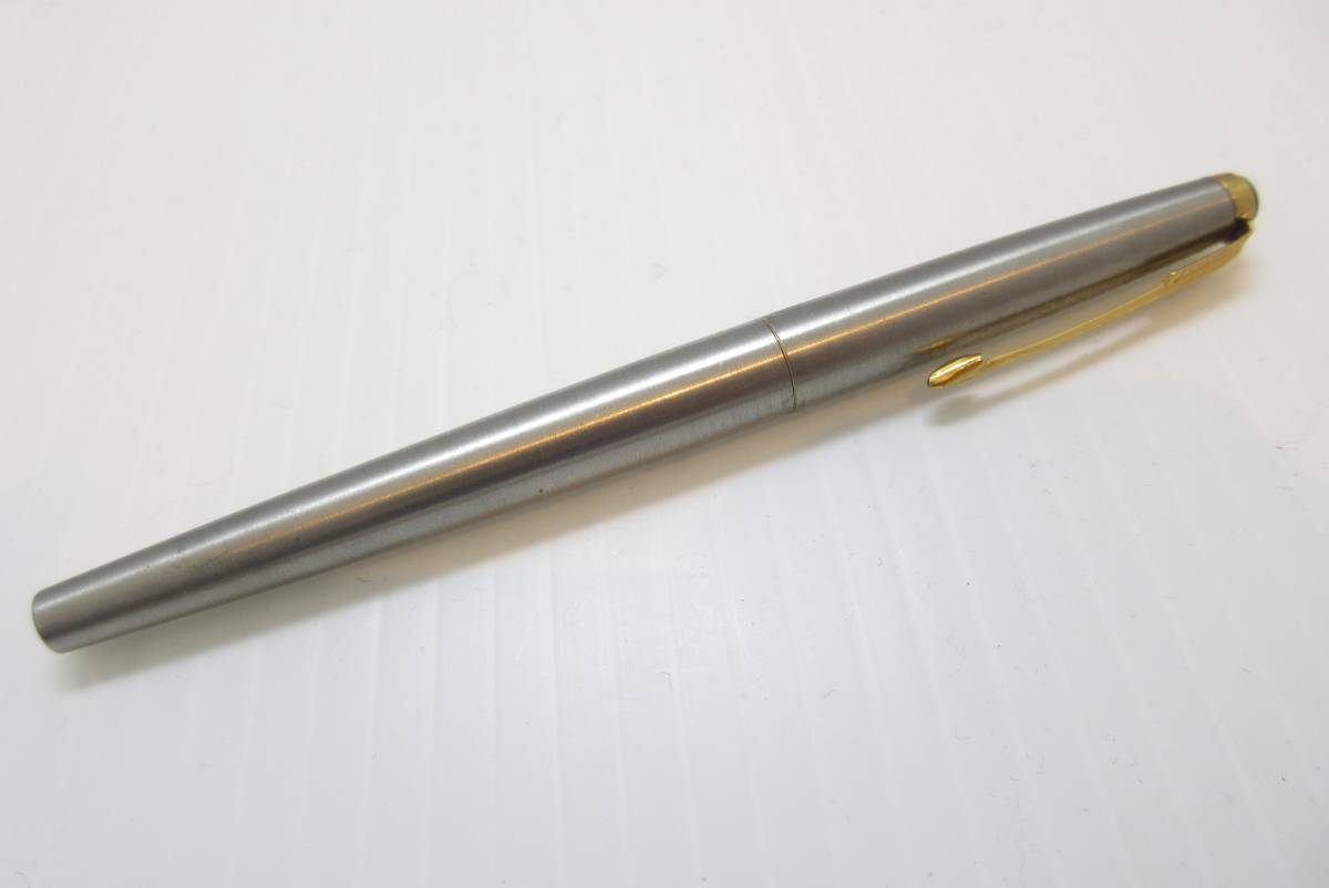 USED PARKER XF 万年筆 パーカー シルバー×ゴールド 銀×金
