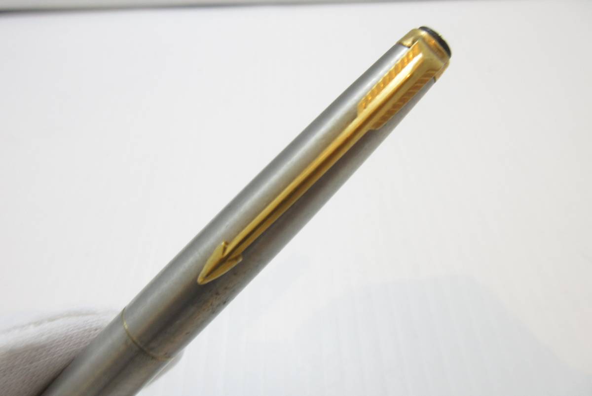 USED PARKER XF 万年筆 パーカー シルバー×ゴールド 銀×金