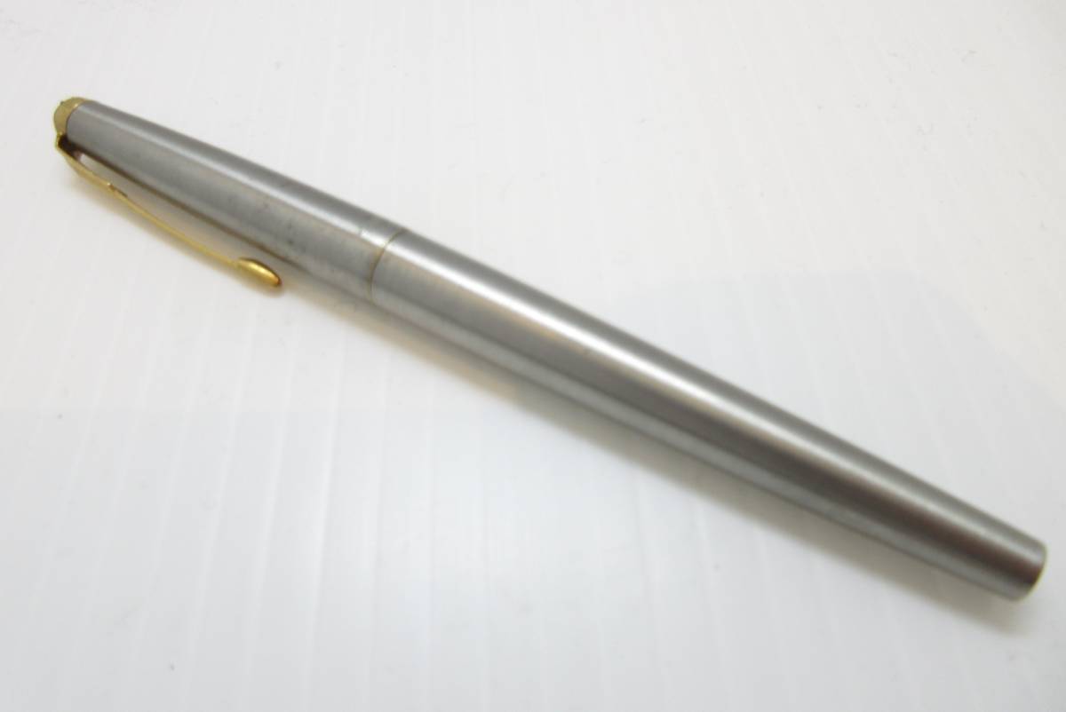 USED PARKER XF 万年筆 パーカー シルバー×ゴールド 銀×金