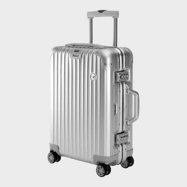 美品・リモワトパーズ 4輪32L ルフトハンザ航空モデル　限界値引き中20日迄 新品：rimowaリモワ×ルフトハンザ限定32Lアルミ4輪トパーズ RIMOWAと