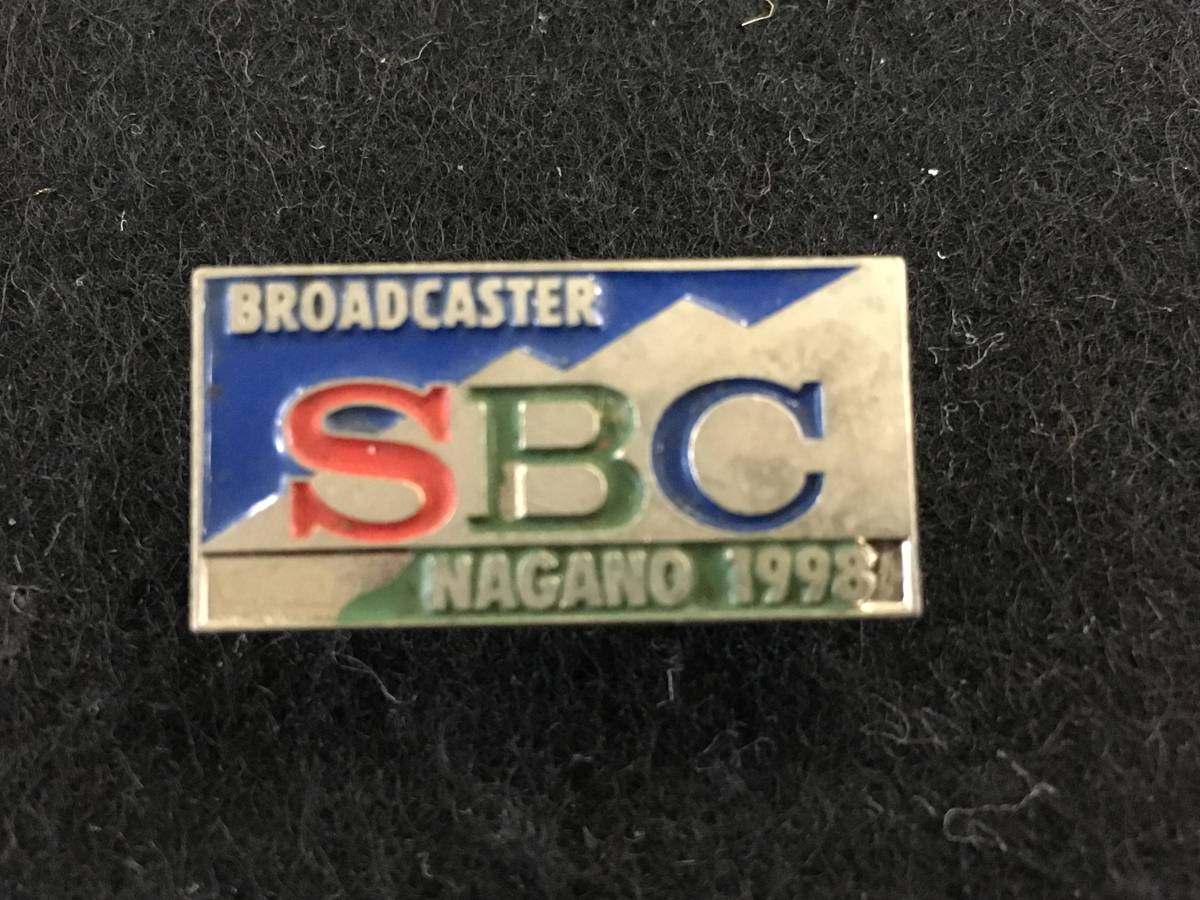 ▽長野オリンピック メディアピン SBC 信越放送 メディア ピンバッジ