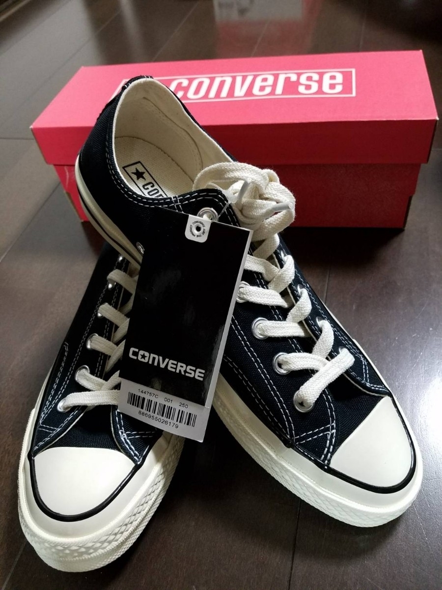 CT70 BLACK LOW CUT （ブラック）コンバース 27cm CT70 BLACK