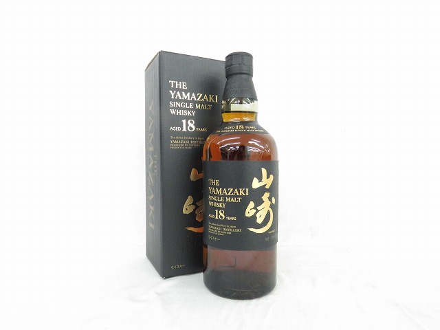 未開栓】SUNTORY サントリー 山崎 18年 シングルモルト ウイスキー