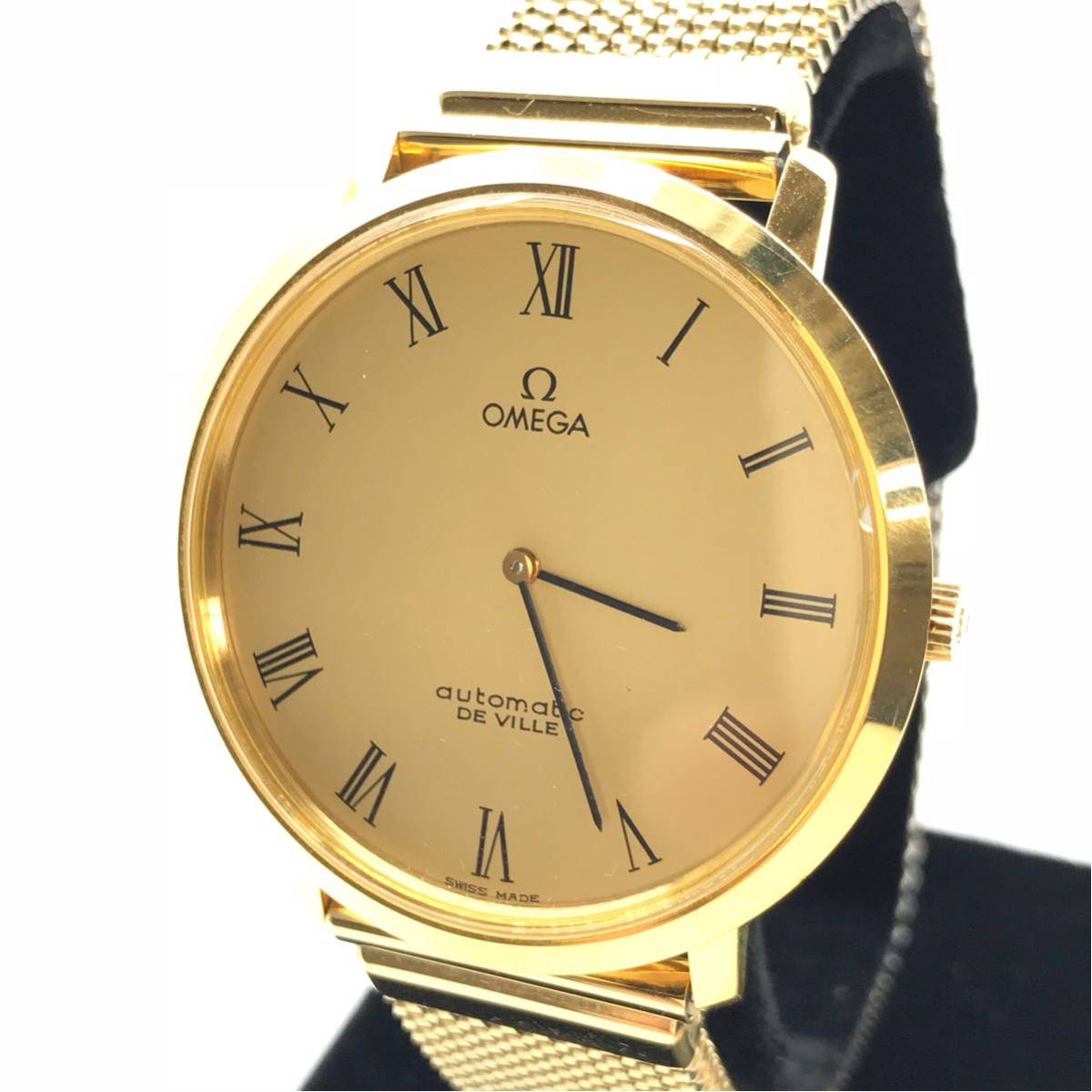 【美品】新品電池 OMEGA オメガ デビル 腕時計 メンズ ドレス ゴールド 美品OMEGA/オメガ デビル 自動巻 ゴールド 腕時計 2針 動作確認済み