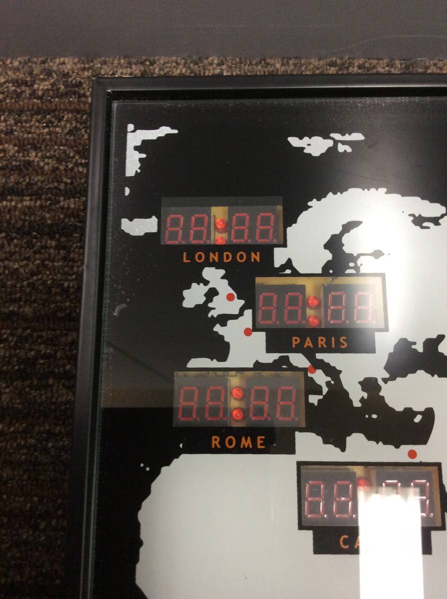 LEDデジタル式世界時計 ワールドクロック A☆デジタル ワールド